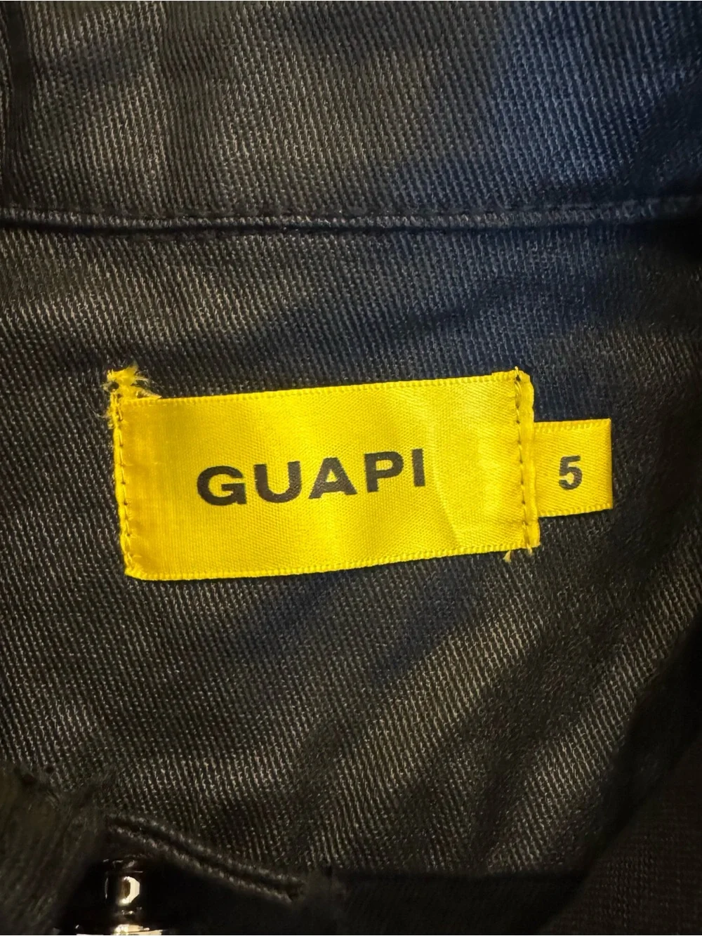 GUAPI KIDS OBSIDIAN WAXED PREMIUM DENIM JACKET Size 5